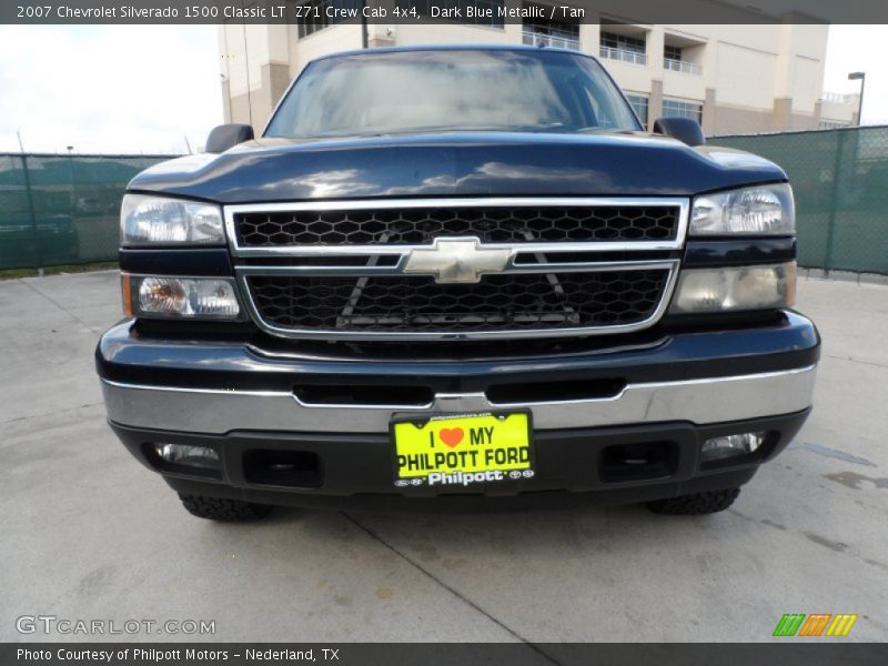 Dark Blue Metallic / Tan 2007 Chevrolet Silverado 1500 Classic LT  Z71 Crew Cab 4x4