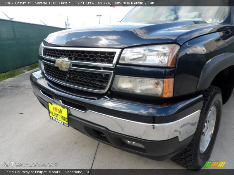 Dark Blue Metallic / Tan 2007 Chevrolet Silverado 1500 Classic LT  Z71 Crew Cab 4x4