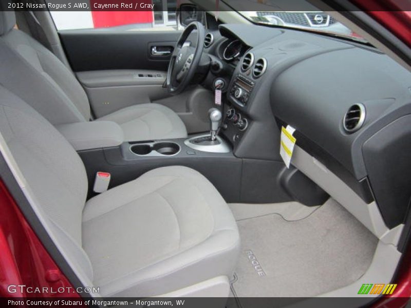 Cayenne Red / Gray 2012 Nissan Rogue S AWD