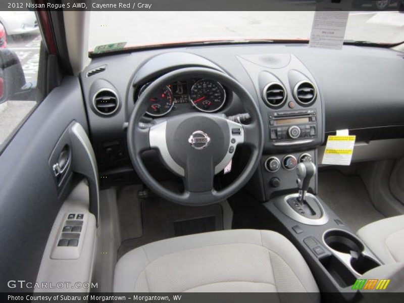 Cayenne Red / Gray 2012 Nissan Rogue S AWD