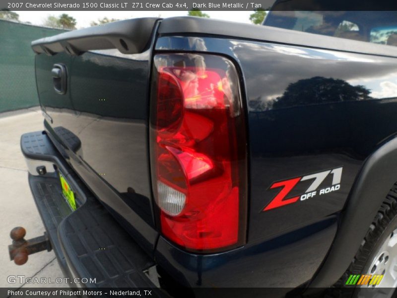 Dark Blue Metallic / Tan 2007 Chevrolet Silverado 1500 Classic LT  Z71 Crew Cab 4x4