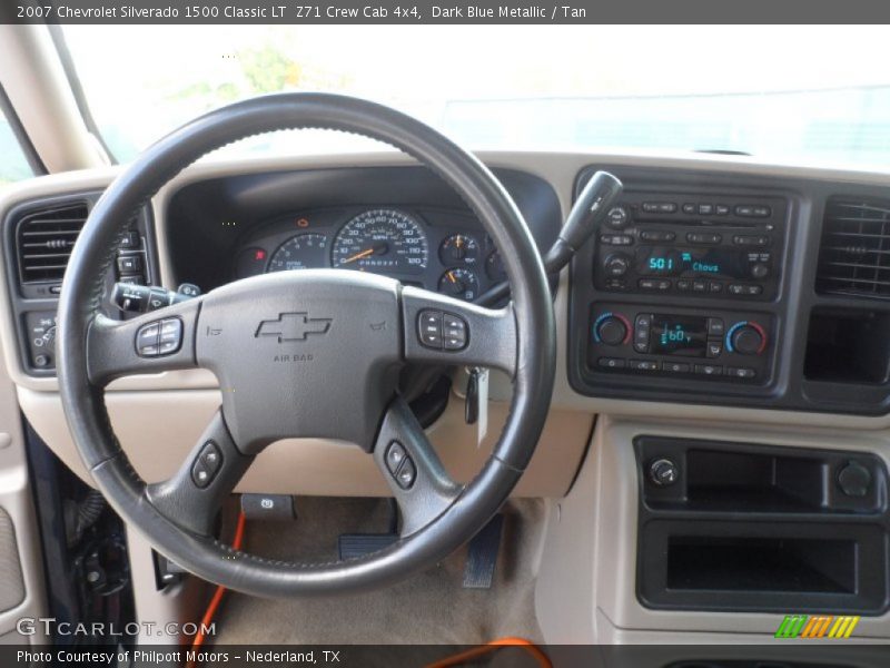 Dark Blue Metallic / Tan 2007 Chevrolet Silverado 1500 Classic LT  Z71 Crew Cab 4x4