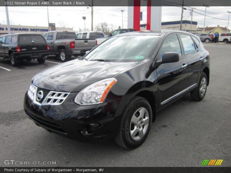 Super Black / Black 2012 Nissan Rogue S AWD