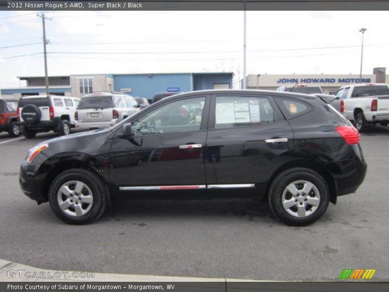 Super Black / Black 2012 Nissan Rogue S AWD