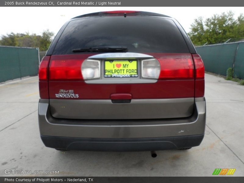 Cardinal Red Metallic / Light Neutral 2005 Buick Rendezvous CX