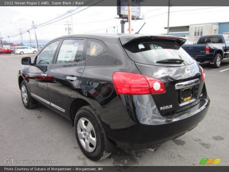 Super Black / Black 2012 Nissan Rogue S AWD