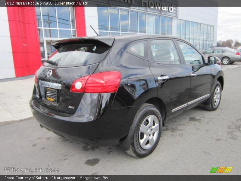 Super Black / Black 2012 Nissan Rogue S AWD