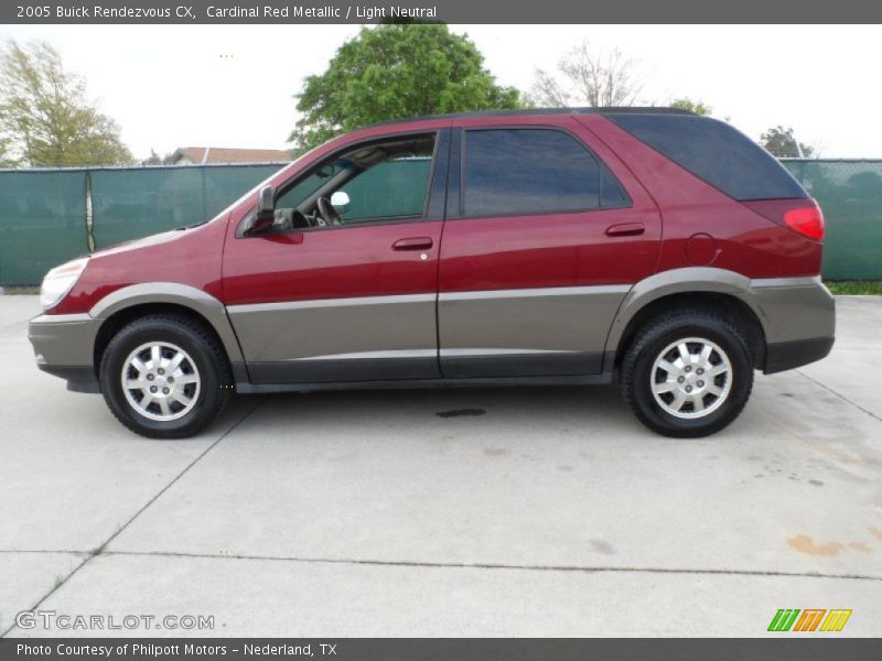 Cardinal Red Metallic / Light Neutral 2005 Buick Rendezvous CX