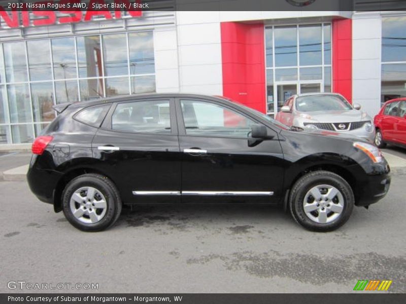 Super Black / Black 2012 Nissan Rogue S AWD