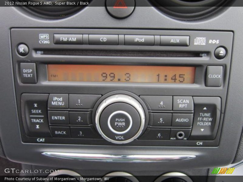 Super Black / Black 2012 Nissan Rogue S AWD