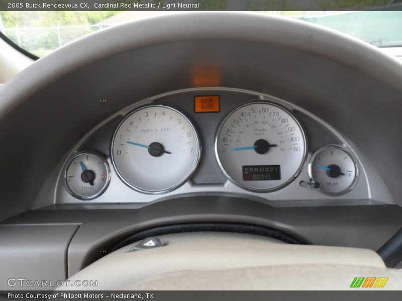 Cardinal Red Metallic / Light Neutral 2005 Buick Rendezvous CX