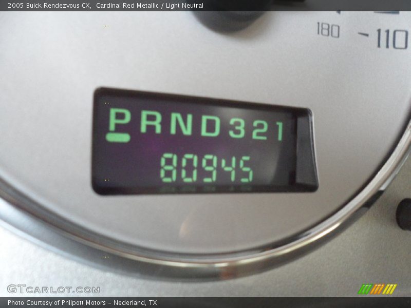 Cardinal Red Metallic / Light Neutral 2005 Buick Rendezvous CX