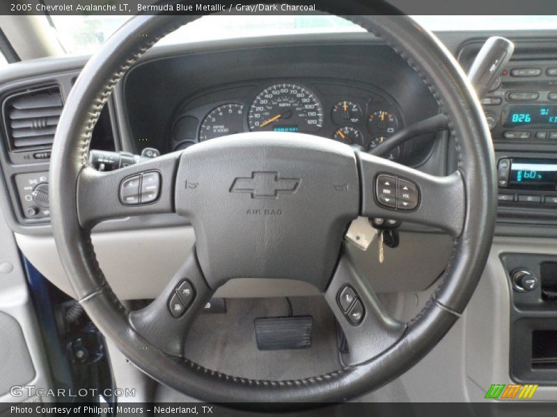 Bermuda Blue Metallic / Gray/Dark Charcoal 2005 Chevrolet Avalanche LT