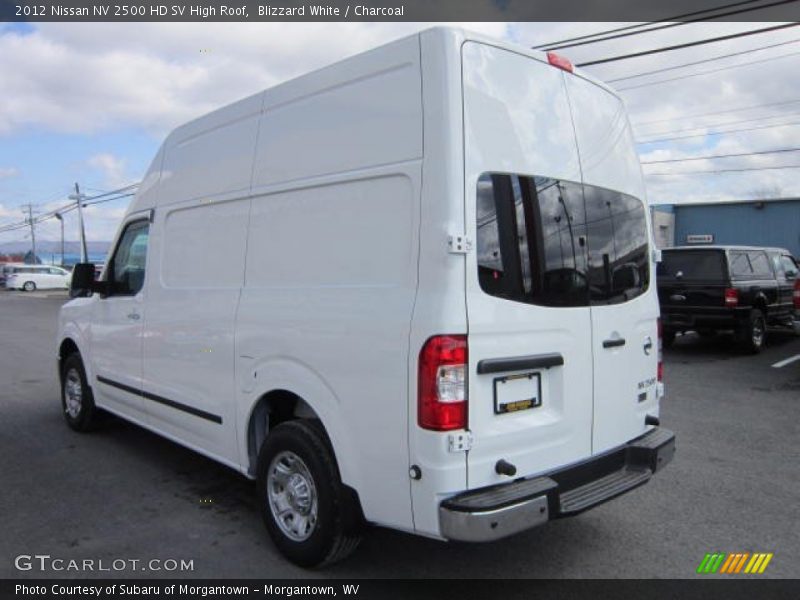 Blizzard White / Charcoal 2012 Nissan NV 2500 HD SV High Roof