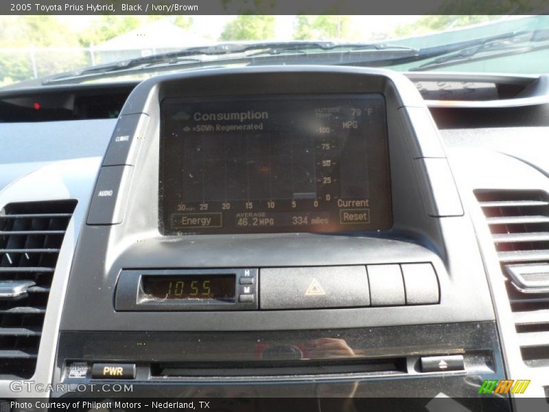 Black / Ivory/Brown 2005 Toyota Prius Hybrid