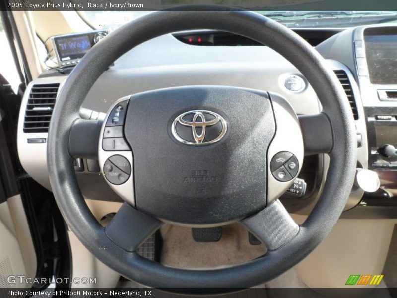 Black / Ivory/Brown 2005 Toyota Prius Hybrid