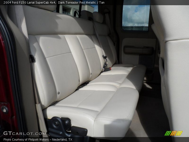 Dark Toreador Red Metallic / Tan 2004 Ford F150 Lariat SuperCab 4x4