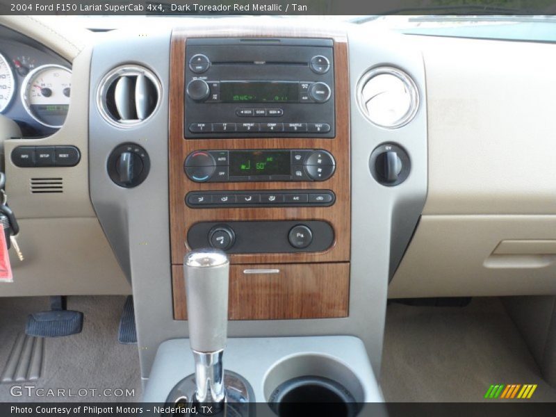 Dark Toreador Red Metallic / Tan 2004 Ford F150 Lariat SuperCab 4x4