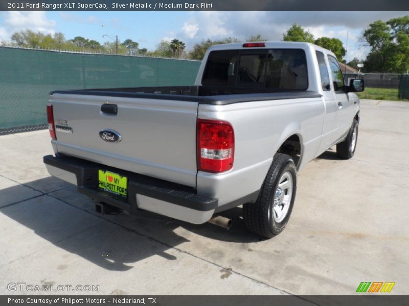 Silver Metallic / Medium Dark Flint 2011 Ford Ranger XLT SuperCab