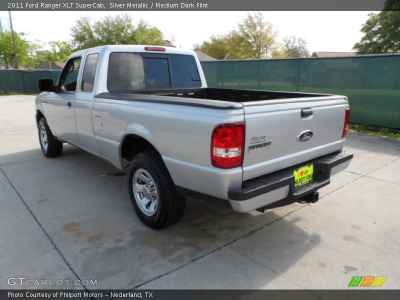 Silver Metallic / Medium Dark Flint 2011 Ford Ranger XLT SuperCab