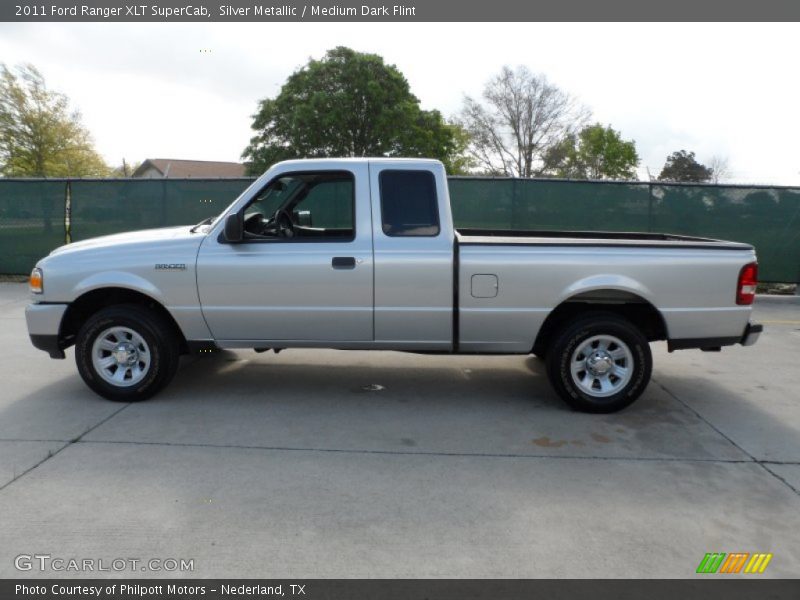 Silver Metallic / Medium Dark Flint 2011 Ford Ranger XLT SuperCab