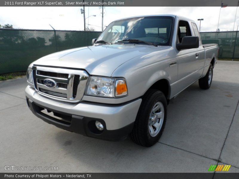 Silver Metallic / Medium Dark Flint 2011 Ford Ranger XLT SuperCab