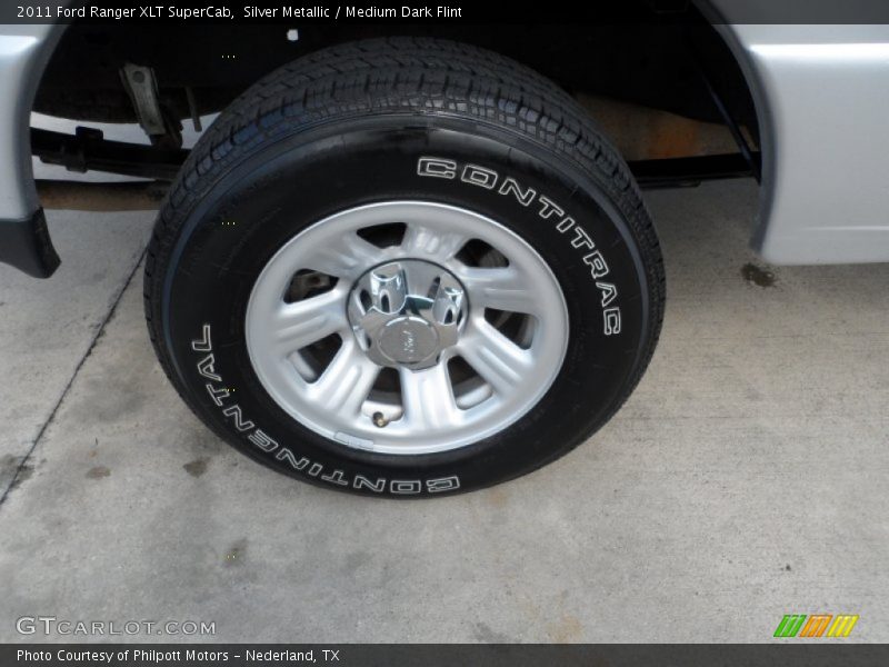 Silver Metallic / Medium Dark Flint 2011 Ford Ranger XLT SuperCab