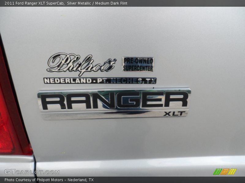 Silver Metallic / Medium Dark Flint 2011 Ford Ranger XLT SuperCab