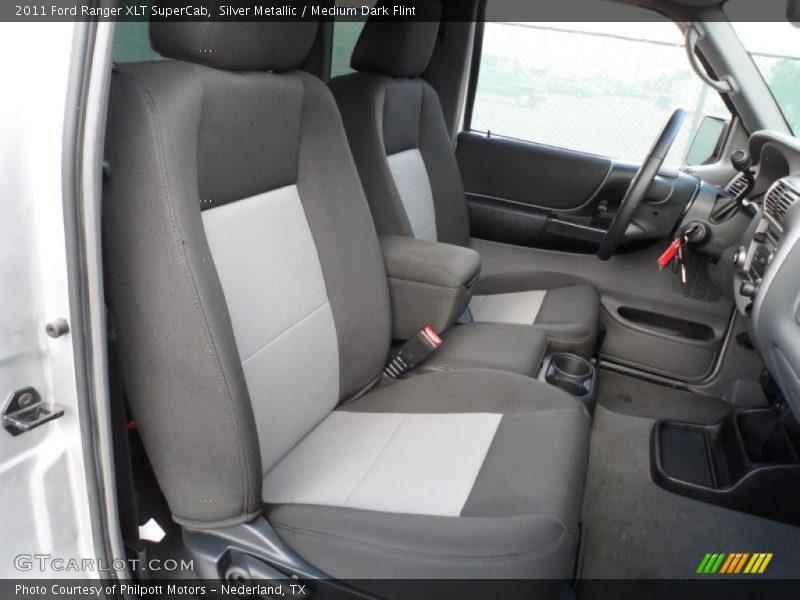 Silver Metallic / Medium Dark Flint 2011 Ford Ranger XLT SuperCab