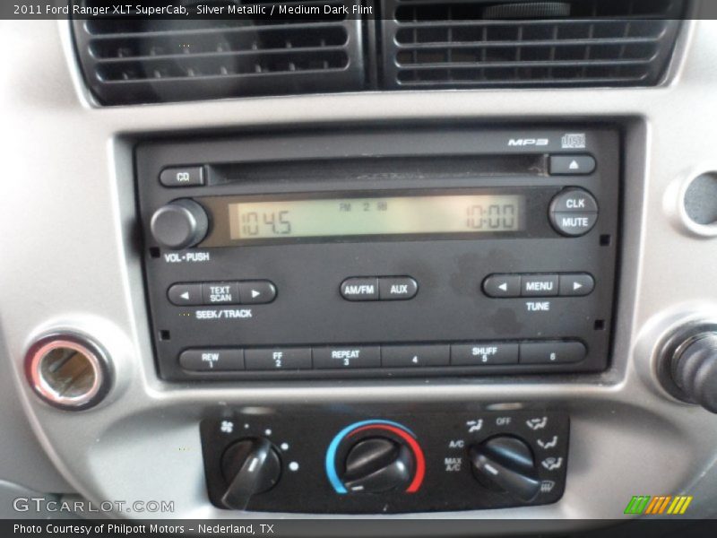 Silver Metallic / Medium Dark Flint 2011 Ford Ranger XLT SuperCab
