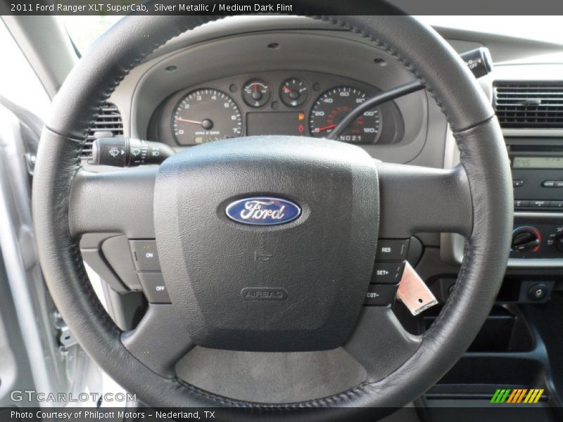 Silver Metallic / Medium Dark Flint 2011 Ford Ranger XLT SuperCab
