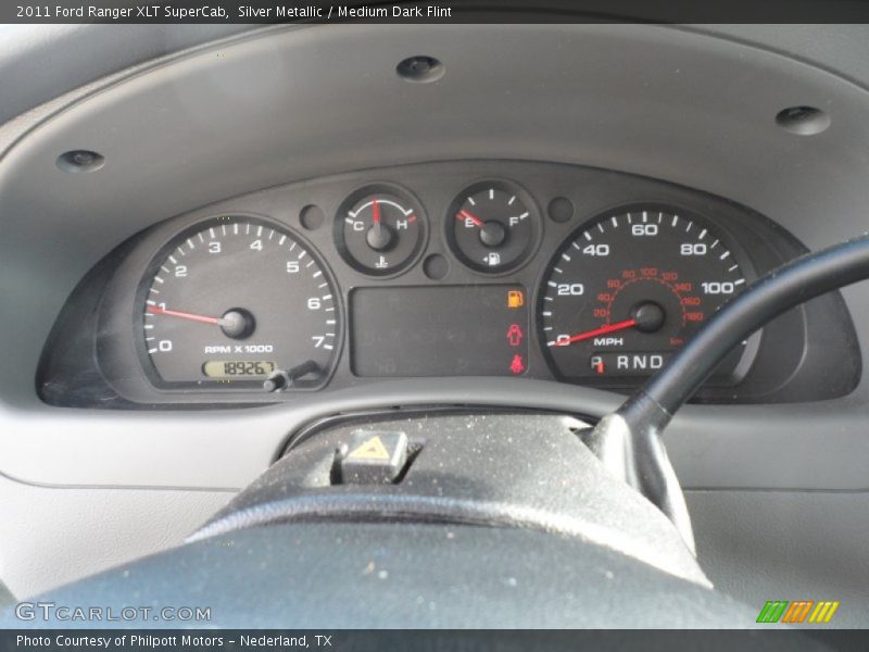 Silver Metallic / Medium Dark Flint 2011 Ford Ranger XLT SuperCab