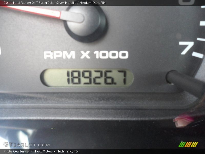 Silver Metallic / Medium Dark Flint 2011 Ford Ranger XLT SuperCab