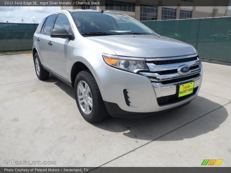 Ingot Silver Metallic / Charcoal Black 2013 Ford Edge SE