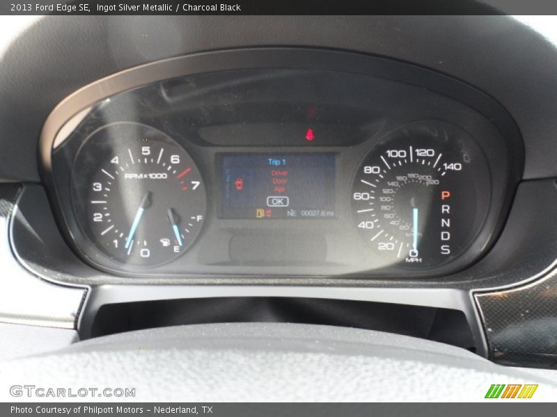 Ingot Silver Metallic / Charcoal Black 2013 Ford Edge SE