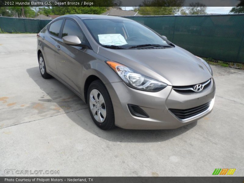 Desert Bronze / Beige 2012 Hyundai Elantra GLS
