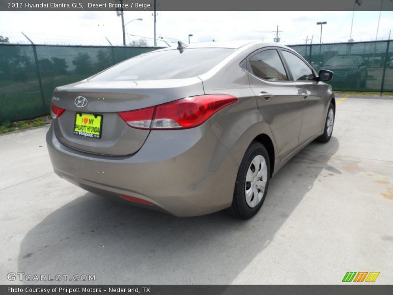 Desert Bronze / Beige 2012 Hyundai Elantra GLS