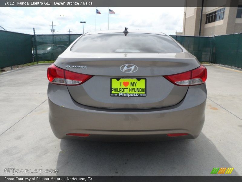 Desert Bronze / Beige 2012 Hyundai Elantra GLS