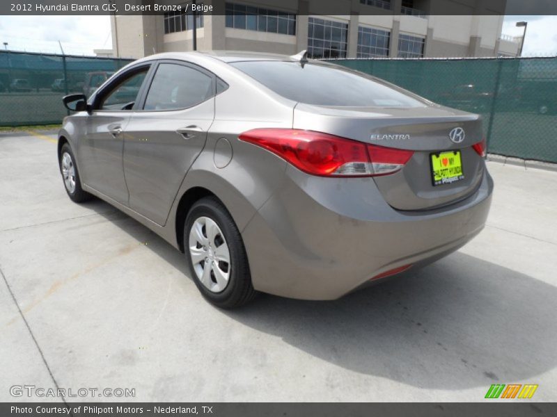 Desert Bronze / Beige 2012 Hyundai Elantra GLS