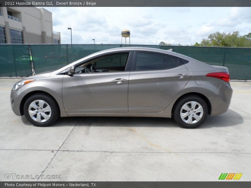 Desert Bronze / Beige 2012 Hyundai Elantra GLS
