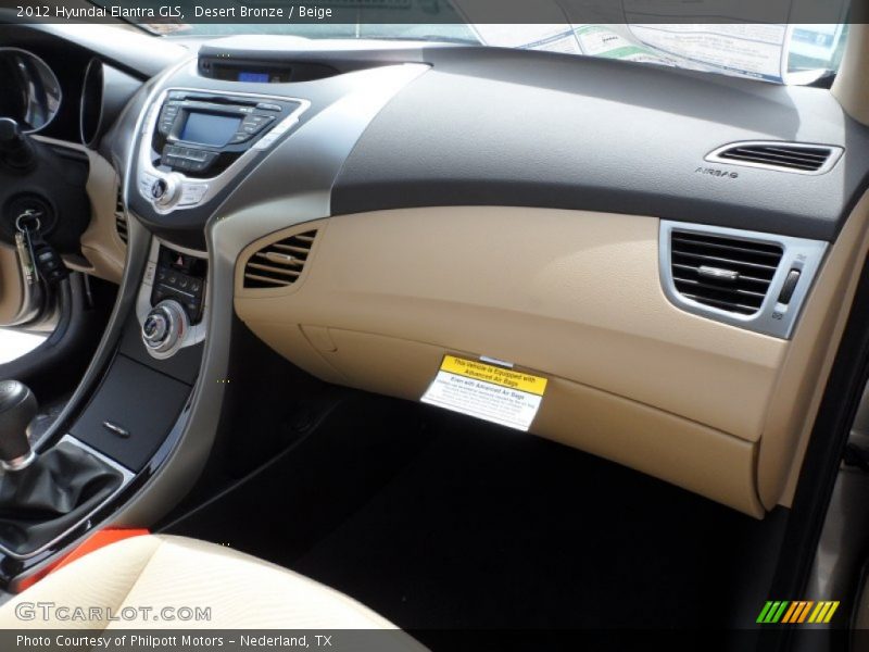 Desert Bronze / Beige 2012 Hyundai Elantra GLS