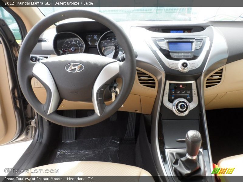 Desert Bronze / Beige 2012 Hyundai Elantra GLS