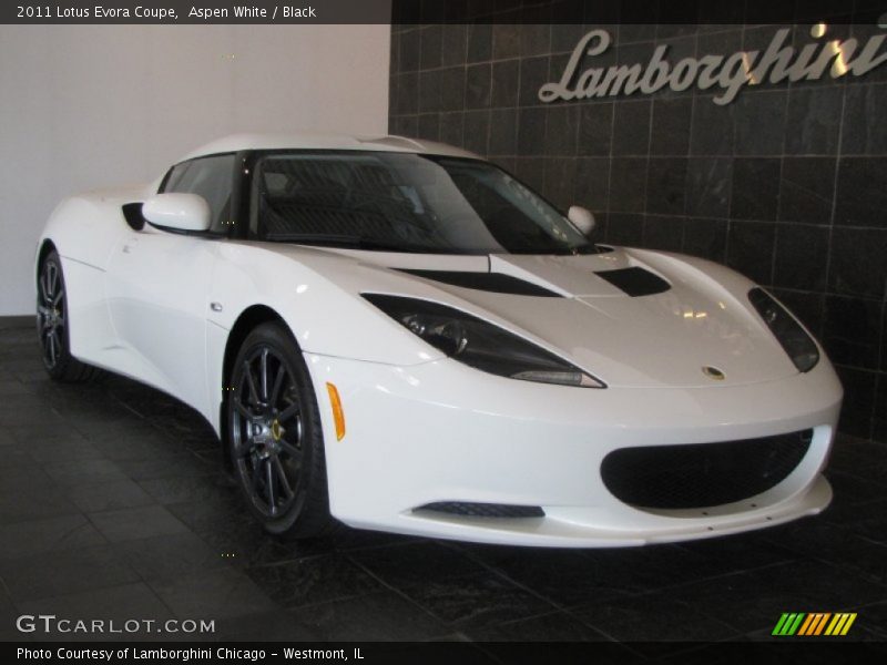 Aspen White / Black 2011 Lotus Evora Coupe