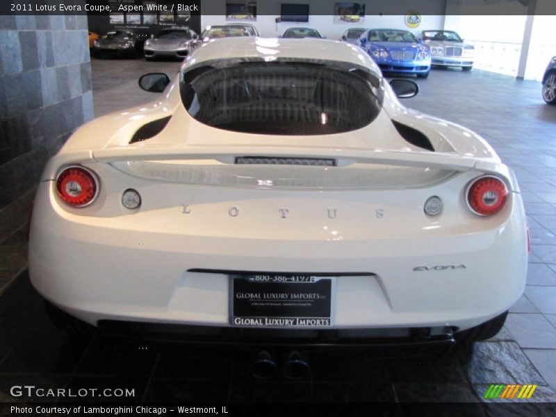 Aspen White / Black 2011 Lotus Evora Coupe