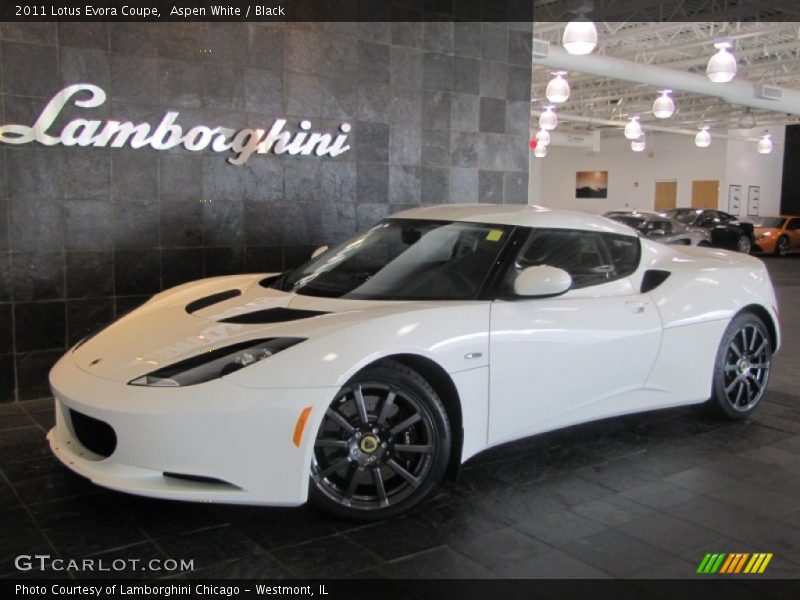 Aspen White / Black 2011 Lotus Evora Coupe