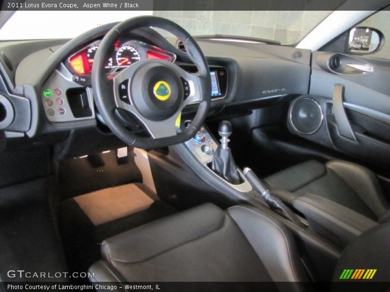 Aspen White / Black 2011 Lotus Evora Coupe