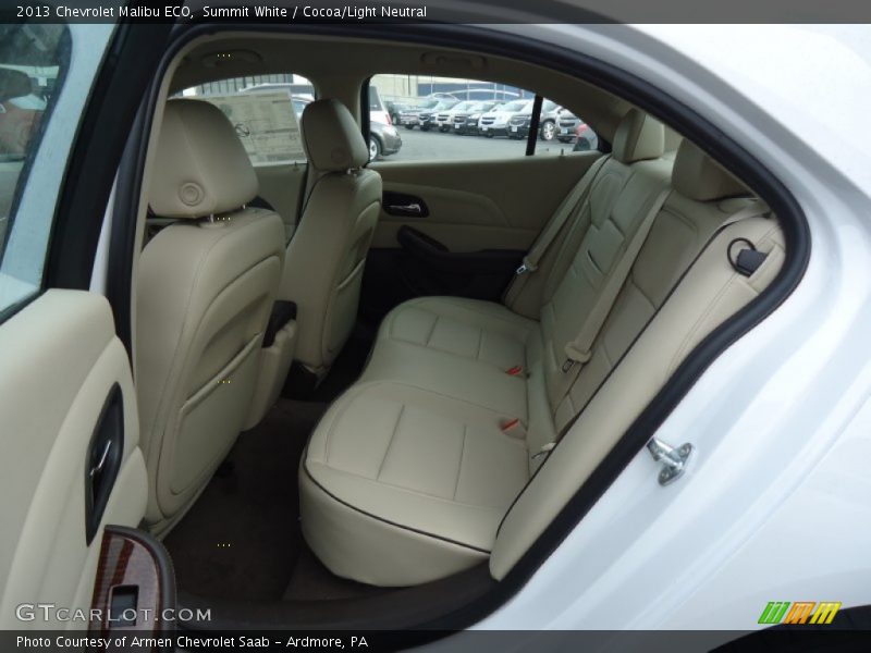 Summit White / Cocoa/Light Neutral 2013 Chevrolet Malibu ECO