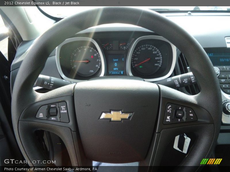 Black / Jet Black 2012 Chevrolet Equinox LS