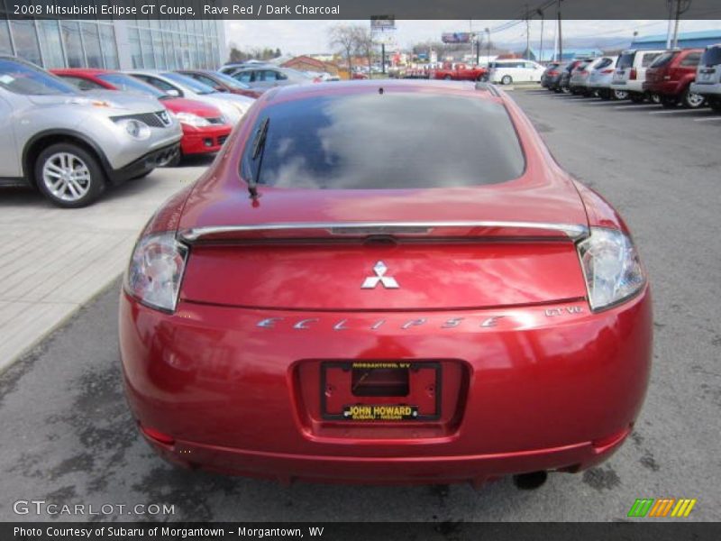 Rave Red / Dark Charcoal 2008 Mitsubishi Eclipse GT Coupe