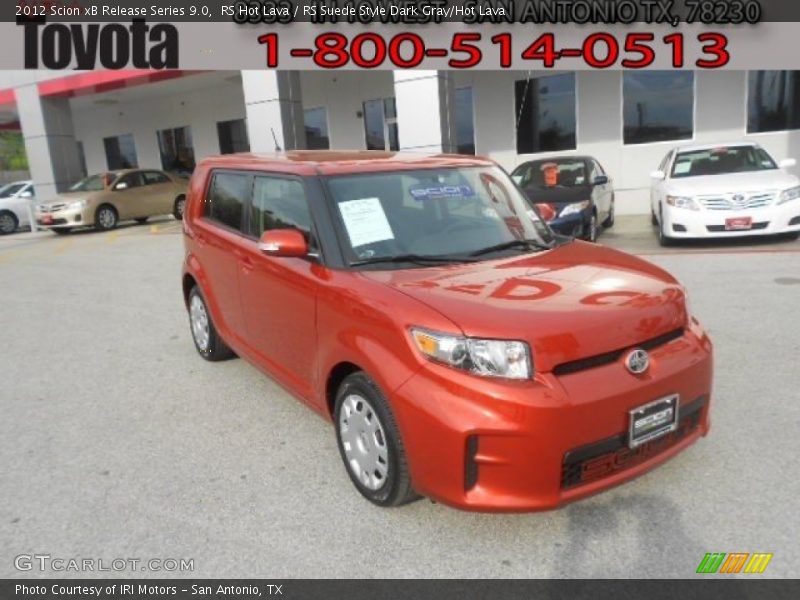 RS Hot Lava / RS Suede Style Dark Gray/Hot Lava 2012 Scion xB Release Series 9.0
